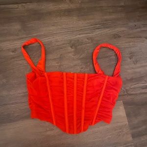 Oh Polly Red Corset Top